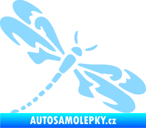 Samolepka Vážka 001 pravá světle modrá
