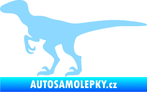 Samolepka Velociraptor 001 levá světle modrá