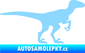 Samolepka Velociraptor 001 pravá světle modrá