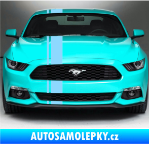 Samolepka Viper pruhy 2 cm + 12 cm světle modrá
