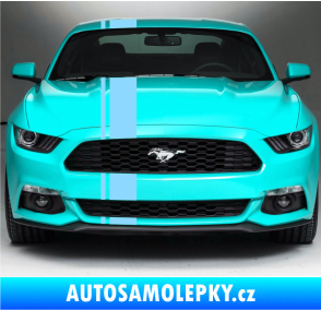 Samolepka Viper pruhy 2 cm + 13 cm světle modrá