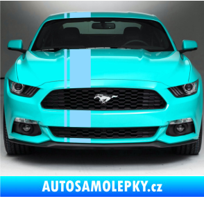 Samolepka Viper pruhy 2 cm + 16 cm světle modrá