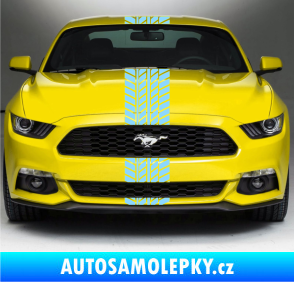 Samolepka Viper stopa 001 24 cm světle modrá