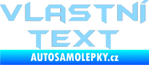 Samolepka Vlastní text - Batman světle modrá