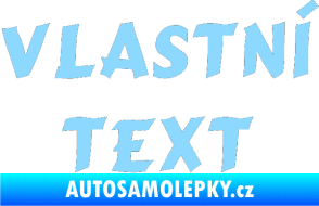 Samolepka Vlastní text - Cancun světle modrá