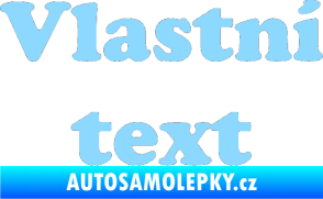 Samolepka Vlastní text - Cooper Black světle modrá