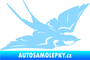 Samolepka Vlaštovka 002 pravá světle modrá
