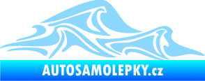 Samolepka Vlny 002 pravá moře světle modrá