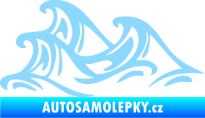 Samolepka Vlny 005 levá moře světle modrá