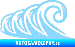 Samolepka Vlny 006 levá moře světle modrá