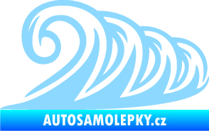 Samolepka Vlny 006 pravá moře světle modrá