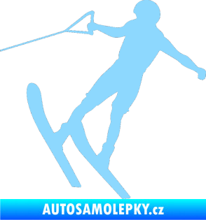 Samolepka Vodní lyže 001 levá světle modrá