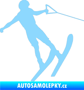 Samolepka Vodní lyže 001 pravá světle modrá