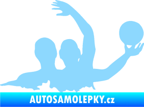 Samolepka Vodní pólo 001 pravá světle modrá