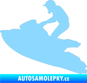 Samolepka Vodní skútr 001 levá světle modrá