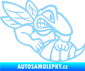 Samolepka Vosa pravá světle modrá