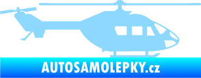 Samolepka Vrtulník 001 pravá helikoptéra světle modrá