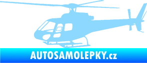 Samolepka Vrtulník 002 levá helikoptéra světle modrá