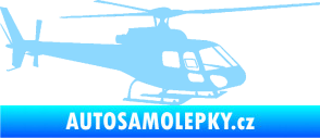 Samolepka Vrtulník 002 pravá helikoptéra světle modrá