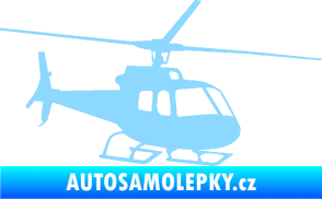 Samolepka Vrtulník 008 pravá helikoptéra světle modrá