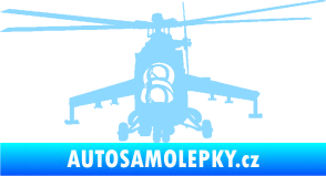 Samolepka Vrtulník 009 levá helikoptéra světle modrá