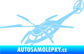 Samolepka Vrtulník 011 levá helikoptéra světle modrá