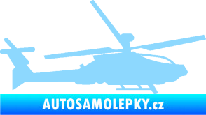 Samolepka Vrtulník 013 pravá světle modrá
