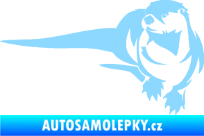 Samolepka Vydra 001 levá světle modrá