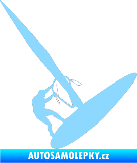 Samolepka Windsurfing 002 pravá světle modrá