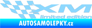 Samolepka Xm limited edition levá světle modrá