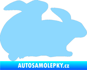 Samolepka Zajíci sex pravá světle modrá