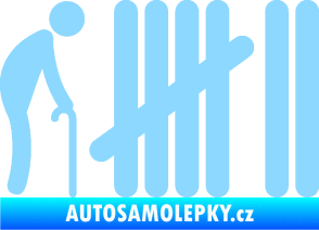 Samolepka Zářezy 005  světle modrá