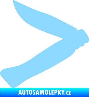 Samolepka Zavírací nůž 001 levá světle modrá