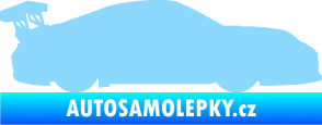 Samolepka Závodní auto 001 pravá světle modrá