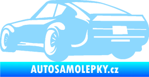 Samolepka Závodní auto 009 levá světle modrá