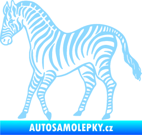 Samolepka Zebra 002 levá světle modrá