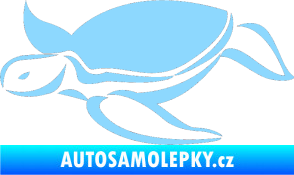 Samolepka Želva 002 levá světle modrá
