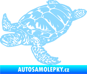 Samolepka Želva 005 levá světle modrá