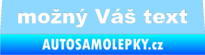 Samolepka Zetor - přední světle modrá