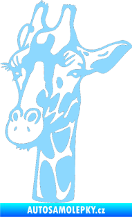 Samolepka Žirafa 001 levá světle modrá
