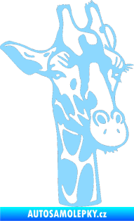 Samolepka Žirafa 001 pravá světle modrá