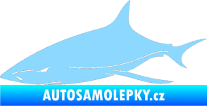 Samolepka Žralok 008 levá světle modrá