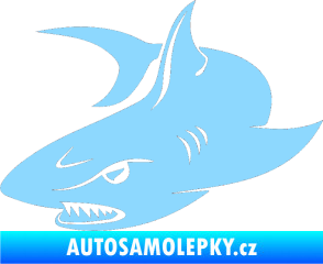 Samolepka Žralok 012 levá světle modrá