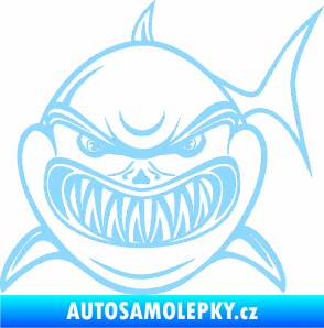Samolepka Žralok 014 levá světle modrá