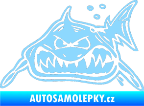 Samolepka Žralok levá světle modrá