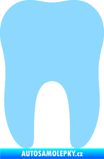 Samolepka Zub 001 stolička světle modrá