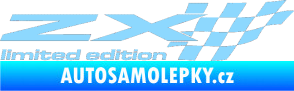 Samolepka ZX limited edition pravá světle modrá