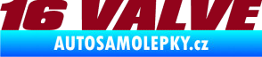 Samolepka 16 Valve bordó vínová