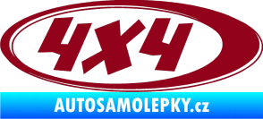 Samolepka 4x4 varianta 010 bordó vínová