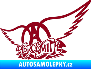 Samolepka Aerosmith 002 bordó vínová